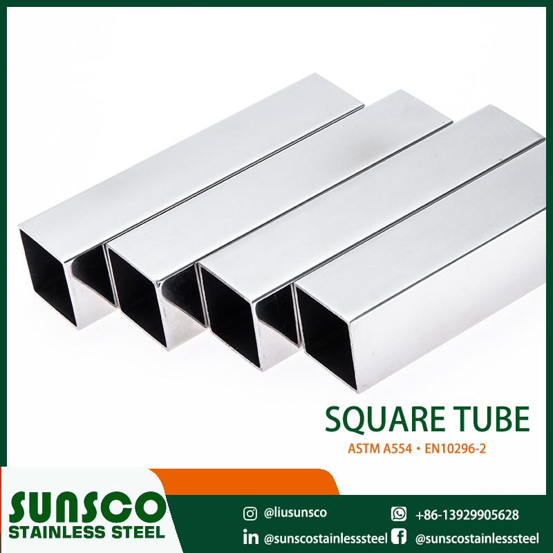 ASTM A554·EN10296-2 Stainless steel square tube