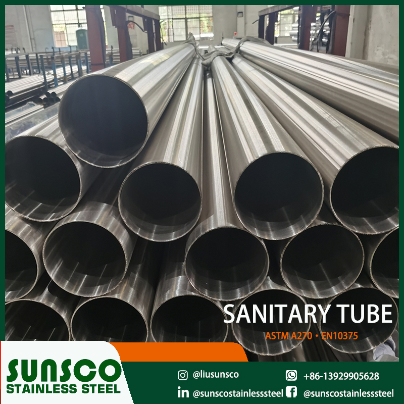 ASTM A270·EN10375 Stainless steel sanitary tube