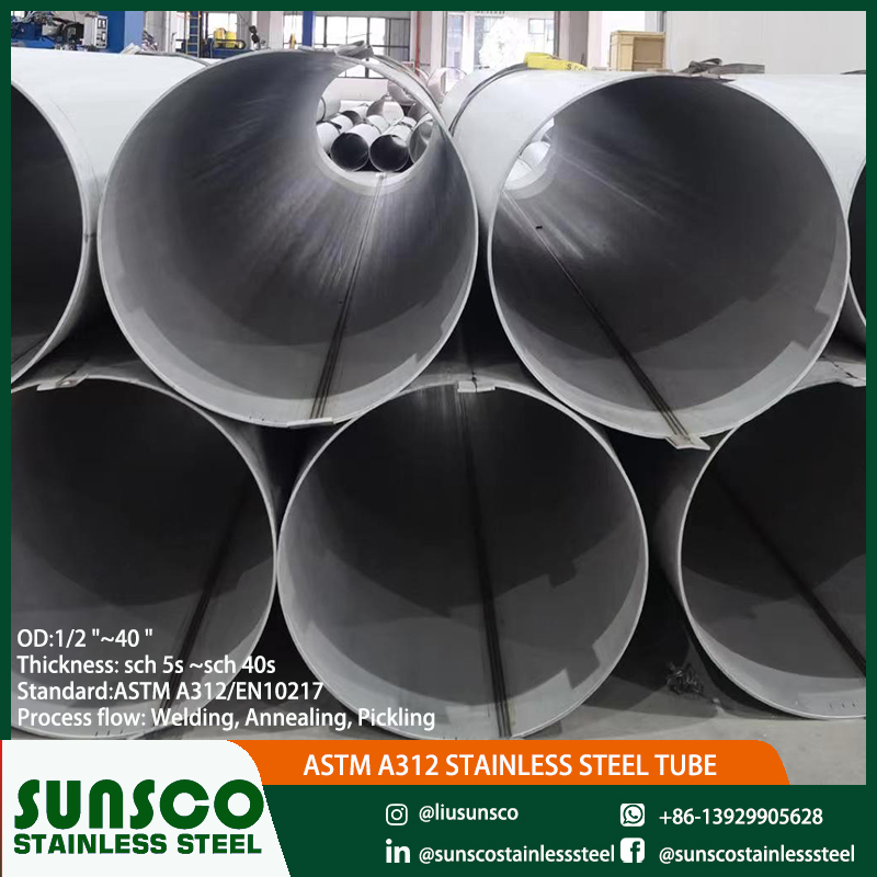 A312 stainless steel welding tube