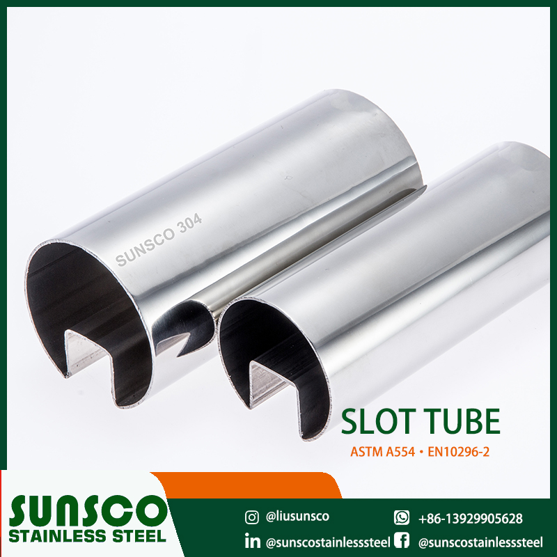 ASTM A554·EN10296-2 Stainless steel  slot tube
