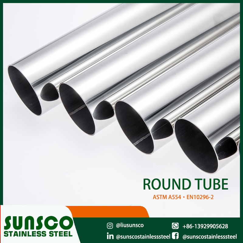 ASTM A554·EN10296-2 Stainless steel round tube